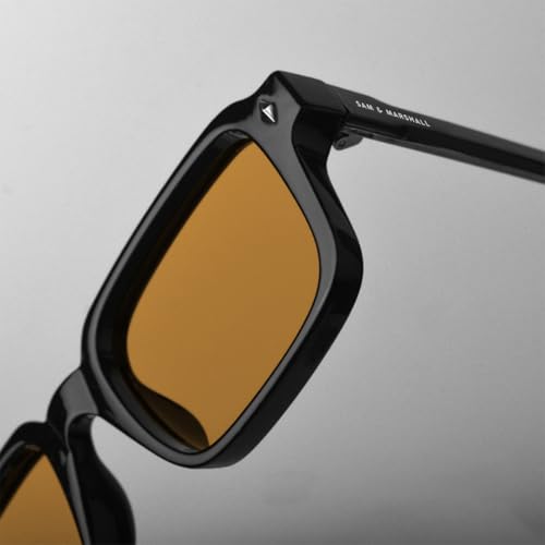 Image of SAM AND MARSHALL OCTOBER Sunglass I 400% UV Protection I Rectangular Sunglass I Cellulose Propionate I Unisex