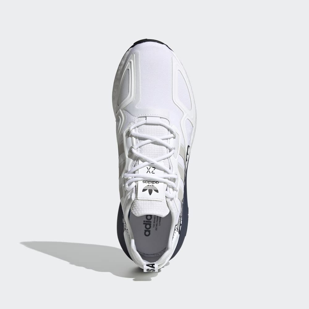 adidas ZX 2K Boost Shoe - Men's Casual White/Grey/Colle | B2B