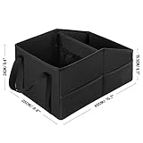 INFIVITA Car organiser - Automotive organiser for Front Seat Back Seat or Floor,Car Caddy Organiser with Divide, Handles and Multiple Mesh Pockets - Image 2