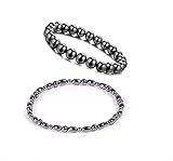 Dr Kao® One Pack Magnetic Hematite Anklets + One Bracelet for Women, Magnetic Ankle Wrist Band, Magnet Chain, Gifts for Family