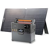 ALLPOWERS Powerstation mit Solarpanel, S300 Plus 288Wh/300W Tragbare Powerstation mit SE100 100W Faltbare Solarpanel, Solargenarator mit 230V AC Ausgang/18W USB-A/100W USB-C für Wohnmobil Camping