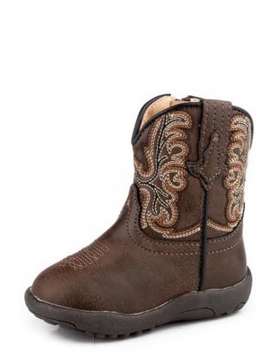 Roper Baby Cowbabies Patrick (Infant/Toddler) Western Boot, Brown, 2 US Unisex
