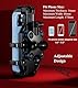 BRCOVAN Motorrad Gabelvorbau Handyhalterung mit Vibrationsdämpfer, Verstellbar Motorrad Handyhalter, Anti-Shake, für 5,4 Zoll - 7,2 Zoll Smartphones