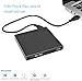 VSVABEFV External USB Blu Ray Drive, Ultra-Slim BD/CD/DVD-ROM CD/DVD-RW Blu Ray Burner Player Rewriter for Laptop/MacBook/Desktop, Portable Blu-Ray Drive Compatible with Windows XP/7/8/10/X MacOS