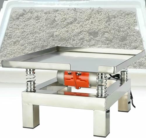 Mesa vibratoria para concreto, plataforma vibratoria de acero inoxidable de 1378 x 1378 mm, banco de pruebas vibratorio pequeño miniatura 1
