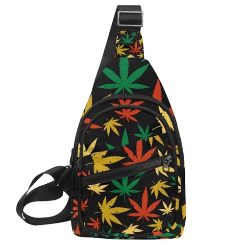 Bolsa de pecho unisex con cremallera y diseño retro de 30x18x4cm