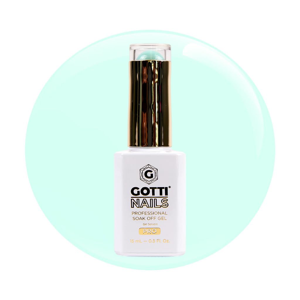 Gotti Nails Gel Color #49G - To Be Desired - Classic Nail Polish Colors | LED Cure, Streak-free Formula | Collection All Seasons Nail Art Manicure DIY for Home Salon 0.5 Fl Oz (#98G - Mint To Be)