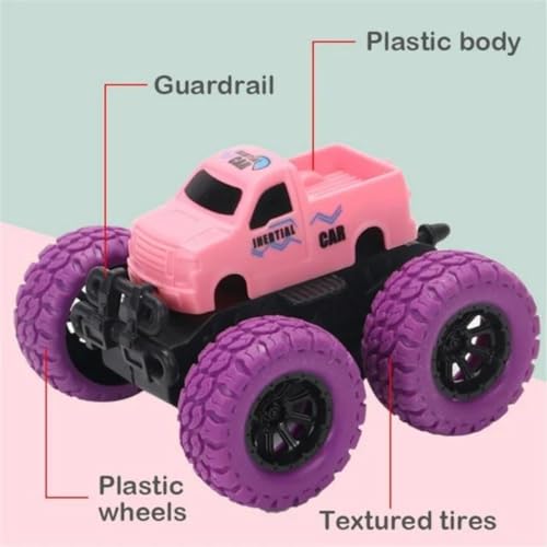 Image of PLUSPOINT Monster Truck Toys - Friction Powered Toy Cars Push and Go Vehicles for Kids Best Christmas Birthday Party Gift for Boys Girls Aged 3 and Above (Climber 3pc)