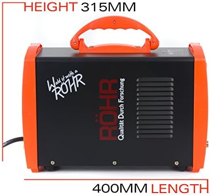 Röhr HP-200PP TIG/ARC 2 in 1 Welder Inverter Gasless 200 Amp DC Anti-Stick Welding Machine Hot Start MMA MOSFET 240V AC  Welding Mask & Variety of Accessories Included