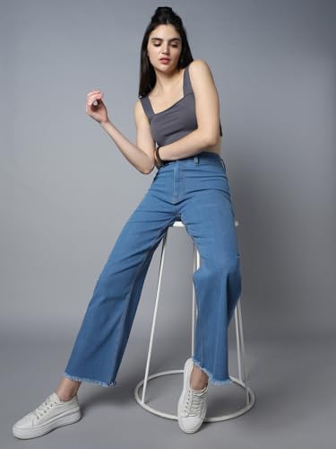 Image of HIGH Star Women's Straight Fit Mid Rise Jeans