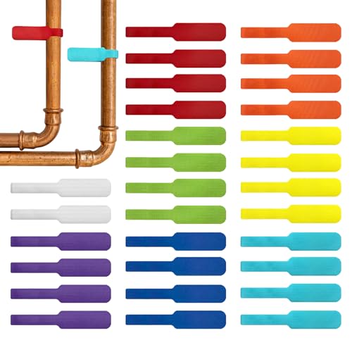 Image of Cable Labels - Wrap-It Storage - Large, Multi-Color (30-Pack) - Colorful Labels for Basement and Office Organizing | Colorful Labels for Basement and Office Organizing