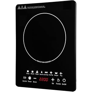 2200W Portable Induction Hob Cooker Electric Induction Countertop Single Burner
