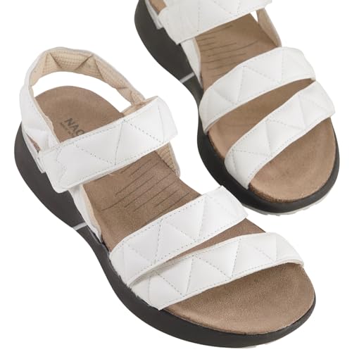 Image of NAOT Kayla Women's Sandals - Supportive 3-Strap Design with Backstrap, Cork & Latex Footbed - Arch Support - Travel-Friendly Comfortable Walking Sandals for All-Day Wear