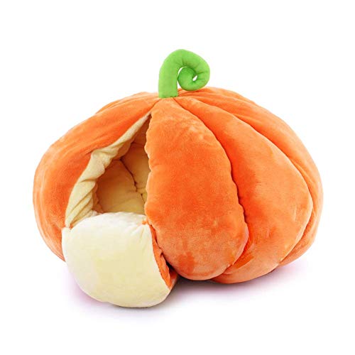Niche chat cocooning pour petit chien style igloo en velours