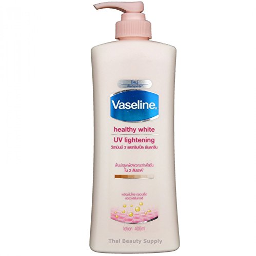 Image of Vaseline Healthy White Skin Lightening Lotion with Active Whitening System - Lighter Skin in 2 Weeks 400 ML. AD