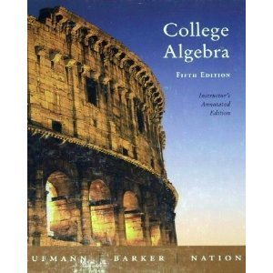 College Algebra (Instructor's Annotated Edition) 0618386718 Book Cover
