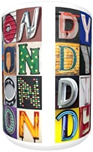 DYSON Coffee Mug / Cup - using photos of sign letters - personalized