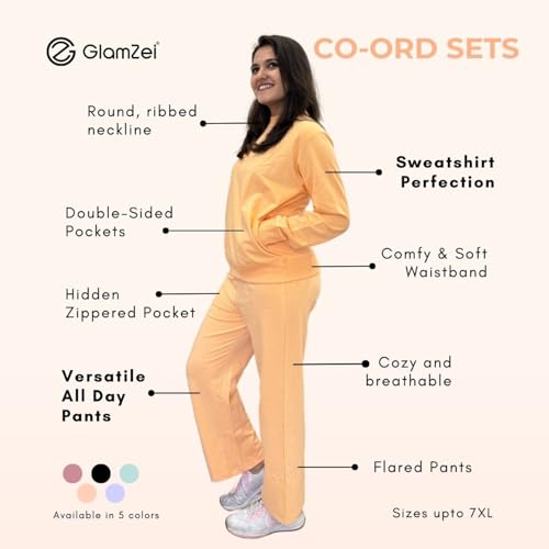 Image of Women's Co-Ord Set Relaxed Fit for Women | Two Piece Suit Top & Pant| Full Sleeve Cord Dress for Women | Casual Wear Co-ord Set for Women