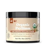 Organic Psyllium Husk Powder & Fiber Supplement Bulk - 10oz (280g) Pure Bulk Organic Whole Unflavored Fiber & Colon Cleanse Psyllium Seed