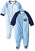 Gerber Baby Boys' 2 Pack Zip Front Sleep 'N Play, Transportation, 3-6 Months