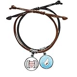 Material: -Wristband: High quality and durable black leather; -Charms: metal