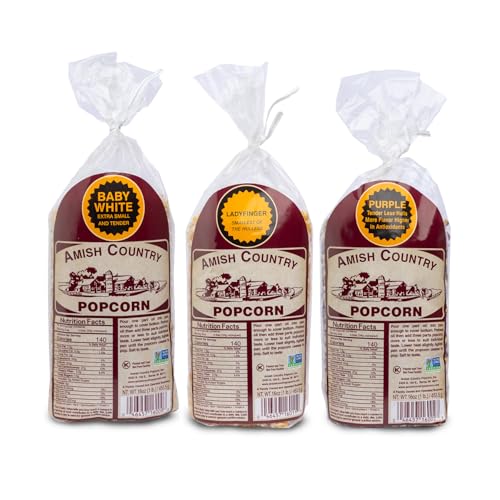 Amish Country Popcorn | 3-1 lb Bags | 1 lb