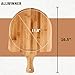 ALLWINNER Pizza Peel 12 Inch, 2 Pack Bamboo Pizza Paddle, Wooden Pizza Peels for Making Pizza, Pizza Bread Pie Cutting Board for Kitchen
