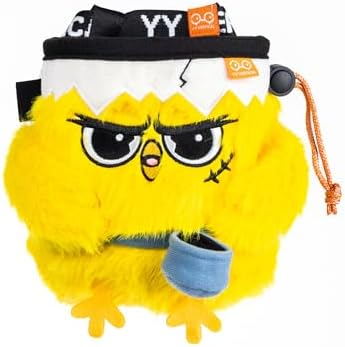 YY Vertical Chick Rock Climbing Chalk Bag, Perfect for Both Adults and Kids, Chalk Bag for Bouldering, Cute chalkbag for Mountain Lovers, Chalk Pouch