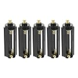 Portabatteria Aaa per 3 Batterie, 5 Pezzi in ABS Nero