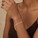 BLThing 925 Sterling Silver Bracelets for Women, 2.2mm Singapore Twist Bracelet Smooth & Sturdy Sterling Silver Chain Bracelets for Women 7.5 Inch