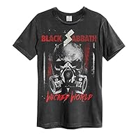 Amplified shirt in vintage look Unisex Shirt Very small Dark grey shirt with colourful print