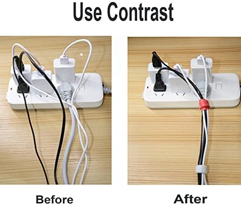 100pcs Reusable Cable Tie - Multi-Purpose Cable Management, Cable Tie Hook Loo for Home & Office Garden (Black)