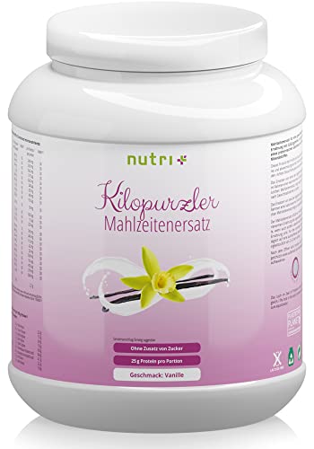 DIÄTPULVER Vanille - 20 Mahlzeiten - 1kg Pulver - Veganer Mahlzeitersatz...