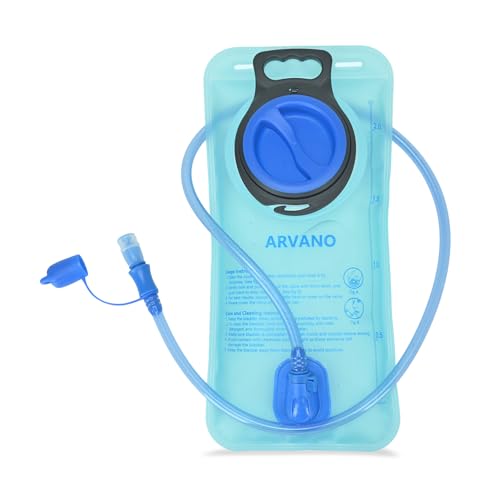Arvano Hydration Bladder, Water Bladder 2L for Hiking Running Cycling Skiing Mountain Biking Camping, BPA Free Water Reservoir, Leakproof