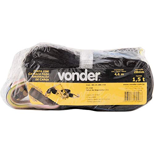 Jogo De Cinta Com Catraca Para Amarração De Carga 1,5 Tf/0,75 Tf, Cc 150, Vonder