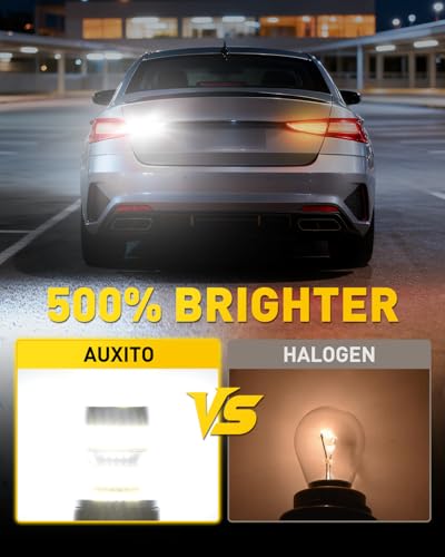 Image of AUXITO 921 LED Bulb Reverse Lights, 6000K White Super Bright 912 906 904 916 T15 W16W LED Backup Lights License Plate Lights, Pack of 2