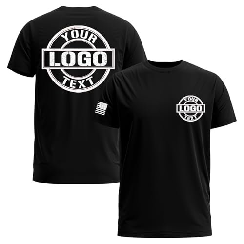 Custom T Shirts for Men Woman Customize Your Text Short Sleeve Customized Gifts Custom Shirt Unisex Tee Basic2