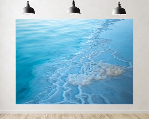 Trykid 12x8ft Crystalline Salt Edge Backdrop Pale Blue Brine Pool