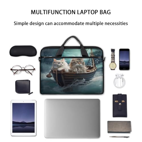 Bolso para portátil tipo maletín de madera divertida para laptop 15 pulgadas miniatura 7