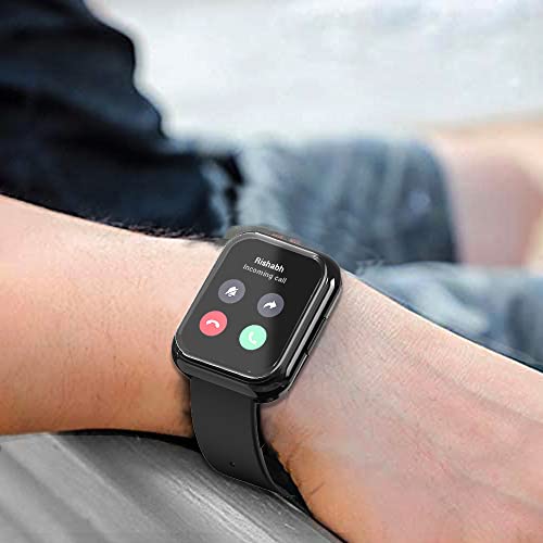 Image of Sounce Protective Case Cover Compatible Noise Colorfit Ultra /Noise Colorfit Ultra Buzz Overall Protective Case TPU HD Clear Ultra-Thin Cover with Unbreakable Screen Guard - Black