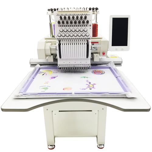 WYDDDARY Commercial Embroidery Machine with 15 Needles Single Head Automatic Embroider Machine 15.7