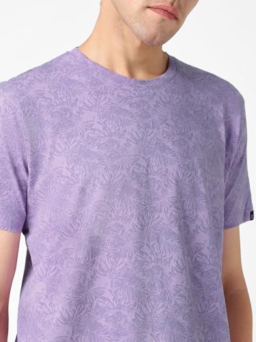 Image of Urbano Fashion Men's Printed Half Sleeve Slim Fit Cotton T-Shirt