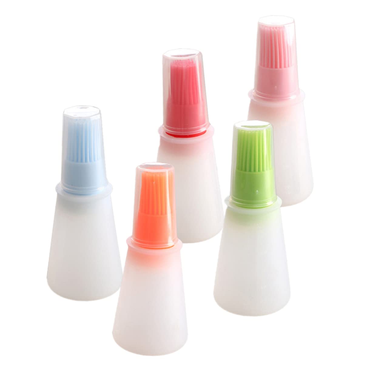 PRETYZOOM 1set Silicone Oil Bottle Brush for Bbq and Baking Kitchen Tools for Marinades Sauces and Butter Application