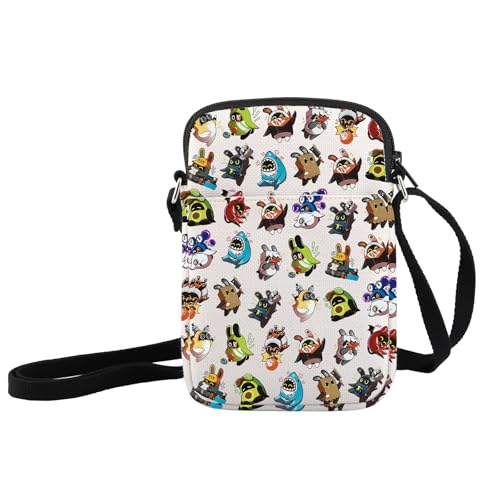 JXGZSO Funny Anime Gaming Crossbody Bag Anime Lover Gift Anime Themed Shoulder Bag Gaming Art Bag