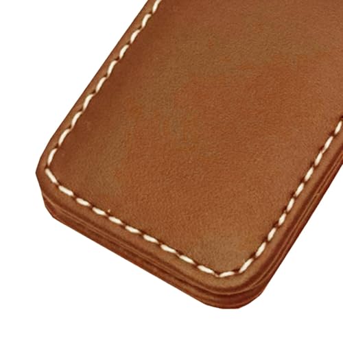 6xMagnetic Money Clip Dollar Clamp Card Holder Wallet Brown_60x41x8mm2