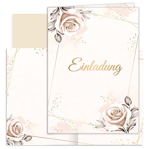 10x Einladungskarten Beige Aquarell mit Umschlägen Klappkarten Einladung Party Geburtstag Umschläge elegant Hochzeit Jubileum 20 30 40 50 60 70 80 Blätter Vintage (Klappkarten MIT Umschlägen) 10x Einladungskarten Beige Aquarell mit Umschlägen Klappkarten Einladung Party Geburtstag Umschläge elegant Hochzeit Jubileum 20 30 40 50 60 70 80 Blätter Vintage (Klappkarten MIT Umschlägen)