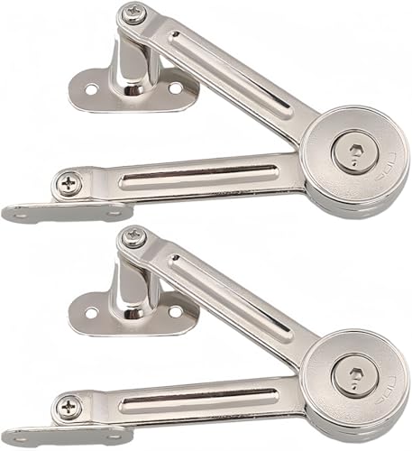 AOMUCH Cabinet Cupborad Furniture Door Lift Stay Support Hinge Damper, Support Up to 20KG, Opening Angle 75°/90°/110°, Come with Hex Key (2Pack)