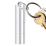 Dispensador de pastillas | Dispensador de aluminio impermeable con múltiples compartimentos, latas de tabletas portátiles como organizador para suplementos nutricionales | Para suplementos de oficina