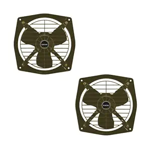 Anchor by Panasonic ANMOL 300 mm Exhaust Fan For Kitchen, Bathroom with Strong Air Suction, 50W (Metallic Grey) (Pack of 2)
