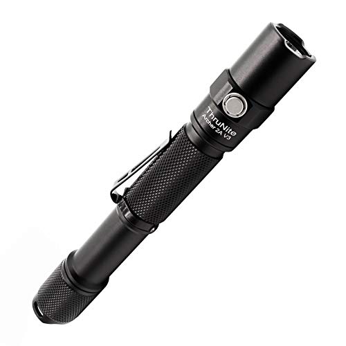 ThruNite Archer 2A V3 Flashlight, 2AA EDC Tactical Flashlight, 500 Lumens Dual Switch Pocket LED Flashlight for Emergency, Camping, Home - Cool White